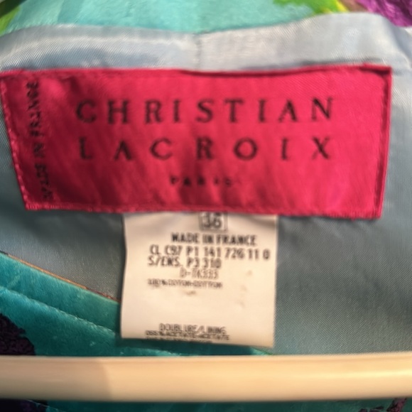 Christian Lacroix. Deal- I will be taking this post down shortly - Picture 2 of 7